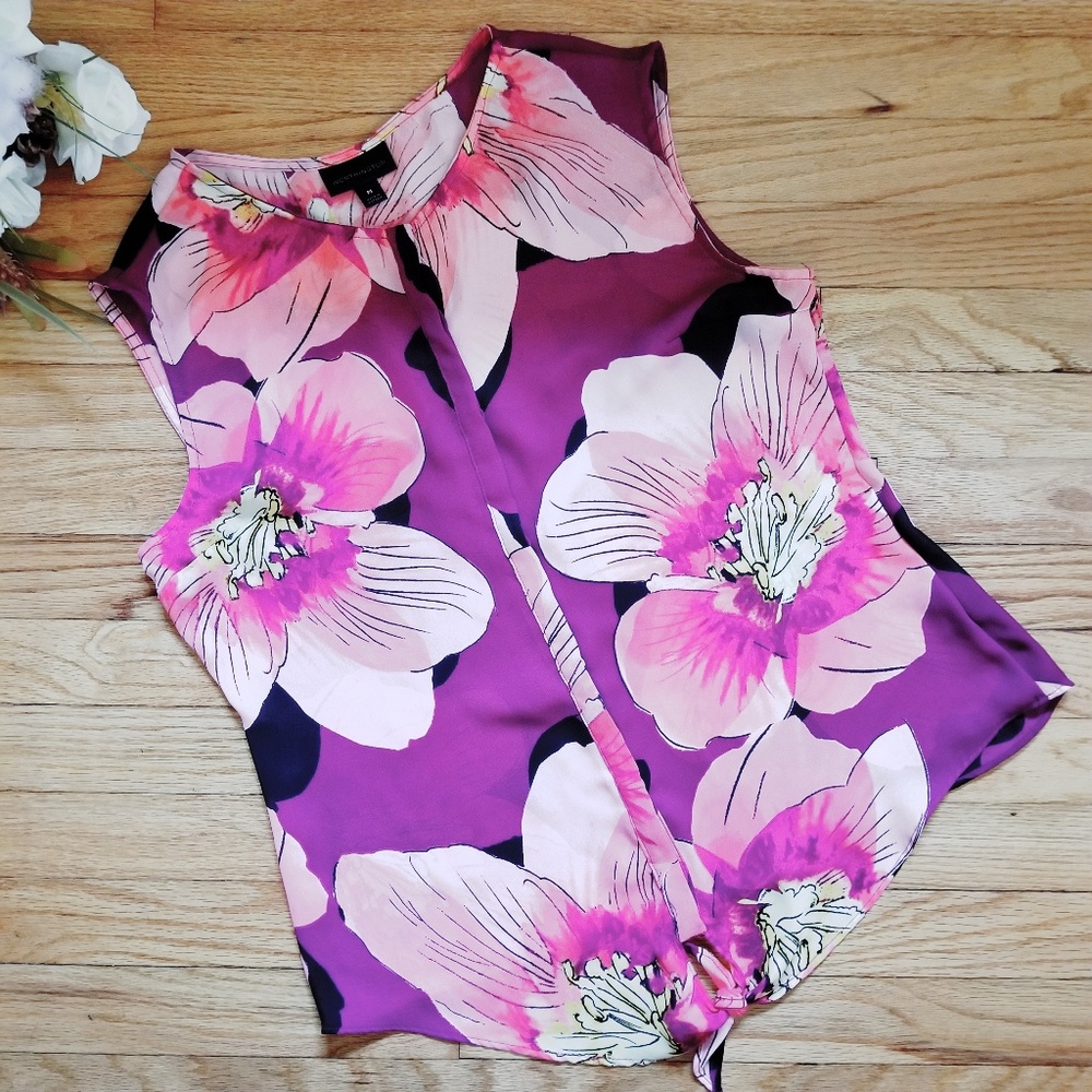 Worthington Sleeveless Blouse Pink Size Medium